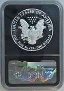 Perfect 2021-W $1 Silver Eagle. NGC PF70 Ultra Cameo, 1st Day Issue