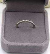 Platinum 0.15ctw shared prong diamond band