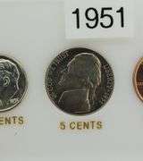 1951 United States Proof Set In Capital Plastics Holder