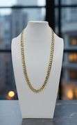 Gorgeius 69.6 Gram 14 Kt Tri-Layered Gold Plate Cuban Link Necklace