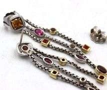 David Yurman multi stone confetti tassel earrings