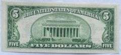 1934 A CH CU $5 Silver Certificate