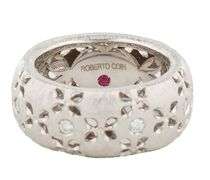 Roberto Coin 0.45ctw Diamond Flower Band Ring in 18K