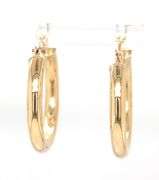14kt Yellow gold tube earrings