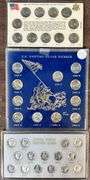 2 Gem BU Silver Jefferson War Nickel Sets & Mercury Dime short set