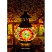 Handmade Mosaic Table Lamp with Bronze Base