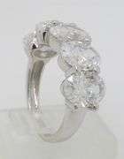 Incredible 5.05CTW Five Stone Oval Diamond Band