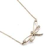 Tiffany & Co Diamond Nature Dragonfly Necklace