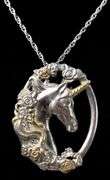 Unicorn Pendant Necklace in Sterling Silver