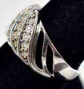 Diamond Band Ring in Sterling Silver