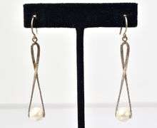 Pearl Dangle Earrings in Sterling Silver