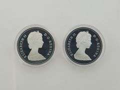 1982 Regina & 1983 Universiade-Edmonton Proof Silver Canadian Dollars, OGP