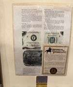 Framed Sheet of  16 $2 1999  Star Notes