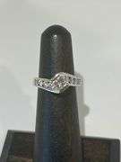 Certified 14K White Gold Diamond Ring