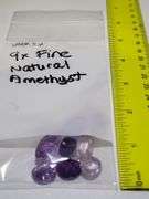 Collector's item! very fine and large 9 Natural Amethyst 63.14 CTTW