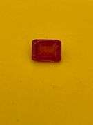 CERTIFIED NATURAL RUBY RED EXCELLENT IDEAL CUT , EMERALD CUT