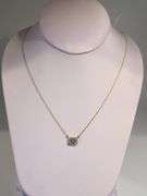 1.35ctw F, VVS1 lab grown diamond with 18" 14k gold pendent