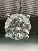 8.00 Carat Round Cut Lab Grown Diamond Stud Earring 14K IGI Certified