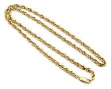 In Demand 14K YG Rope Necklace
