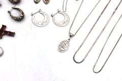 Group lot of Vintage 925 sterling silver mixed jewelry