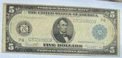 $5 Series of 1914 Landing of Columbus FR Note