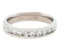 0.25ctw Diamond Channel Set Wedding Band Ring in Platinum