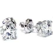 BRAND NEW 2.00 CARATS LAB GROWN DIAMOND STUDS. 14K WHITE GOLD