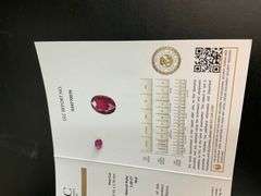 CERTIFIED NATURAL RUBY RED EXCELLENT IDEAL CUT OVAL