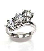 Dazzling 3.65 Ct Vvs1 White G-H Fire Moissanite Ring