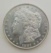 1881 O Morgan Silver Dollar