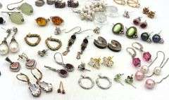 Group lot of Vintage 925 sterling silver earrings