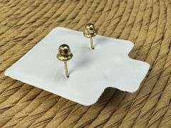 14k Yellow Gold Round 4mm Moissanite Stud Screw Back Earrings