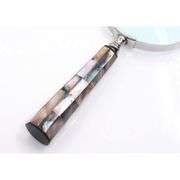 Handheld Magnifying Glass with Mother of Pearl Handle