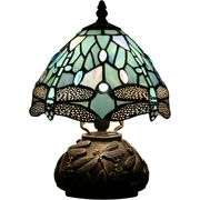Stained Glass Tiffany-Style Dragonfly Table Lamp