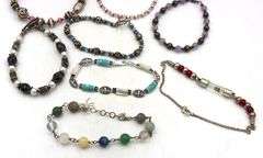 Group lot of 11 vintage 925 sterling silver bracelets