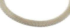 925 Sterling silver Tiffany & Co somerset mesh necklace