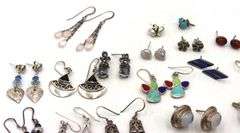 Group lot of Vintage 925 sterling silver earrings