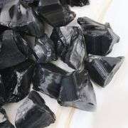 Rough Natural Black Obsidian Stones Raw Crystals