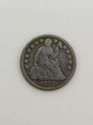 1857 Half Dime, Circulated "Better Date"