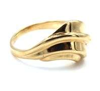 14kt Yellow gold weave ring