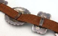 Vintage 925 sterling silver American Navajo Concho belt