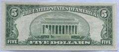 1934 D CH CU $5 Silver Certificate