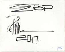 Billy Gibbons ZZTop Autographed Signed Stretched Canvas ACOA