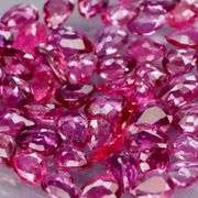 Collectors 4.10ct violet red Ruby set -Untreated!!!