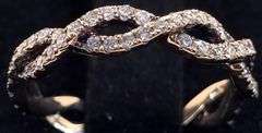 14K Rose Gold Round Brilliant Cut Lab Diamond Ring