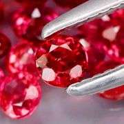 Top red! Untreated! Diamond cut! 2.39ct Ruby set!!!
