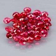 Top red! Untreated! Diamond cut! 2.39ct Ruby set!!!