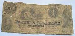 $$1 Faneuil Hall Bank Note 1856 Boston