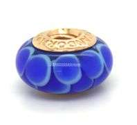 Pandora set of 3 Murano charms in 14kt yellow gold