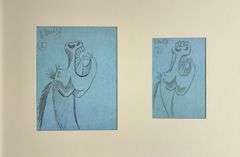 Exclusive Pablo Picasso Study For Guernica With Mat
